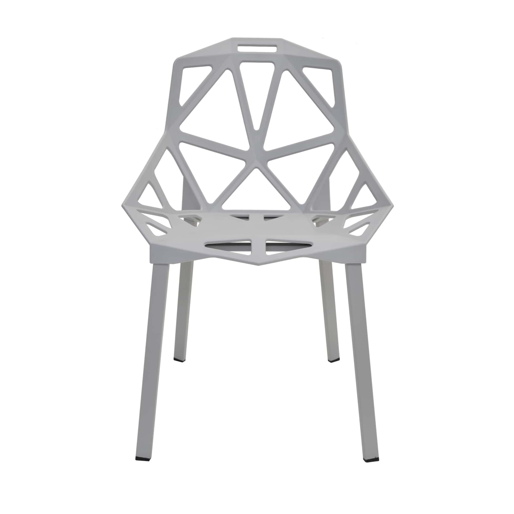 Warm Grey Magis Chairs One Chair Metal Feet-PP Chair