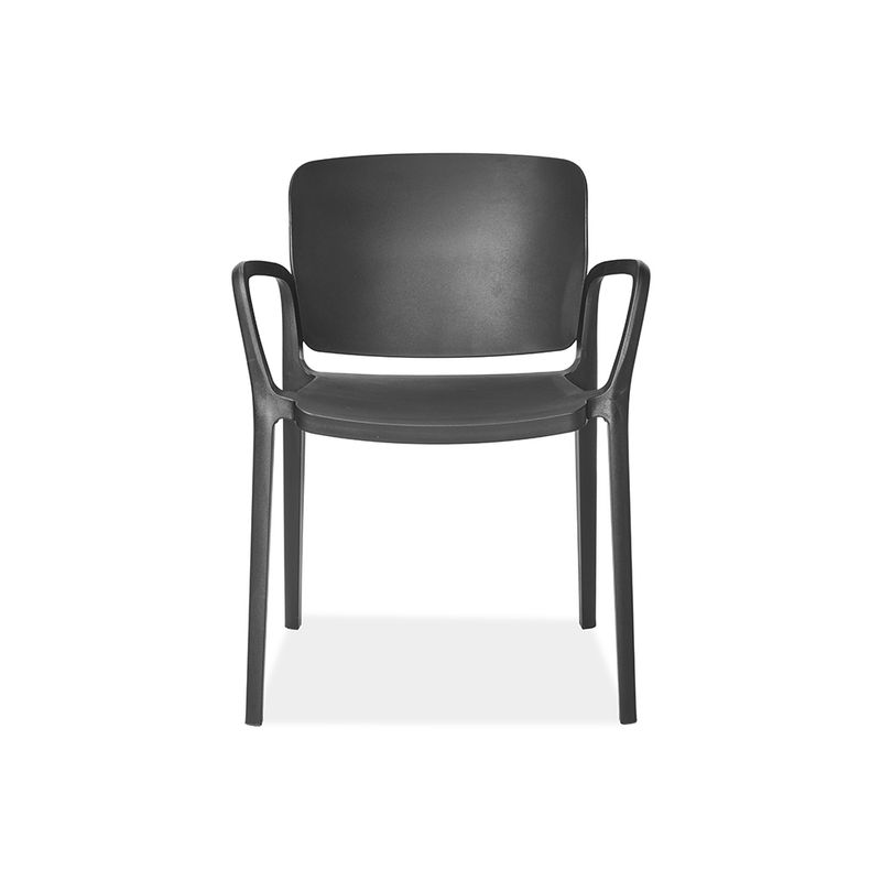 Premium Black Plastic Armchair - Comfortable & Stylish Seating Solution