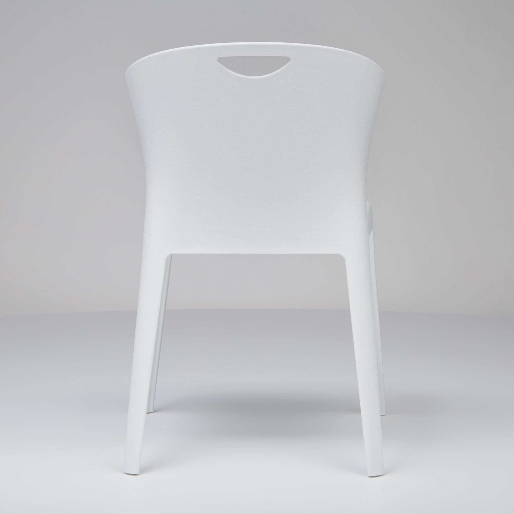 Durable Plastic Chair in White