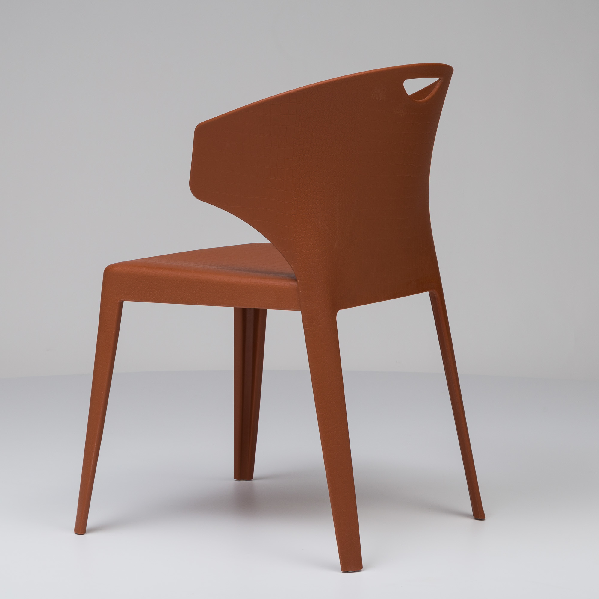 Durable Plastic Chair in Orange
