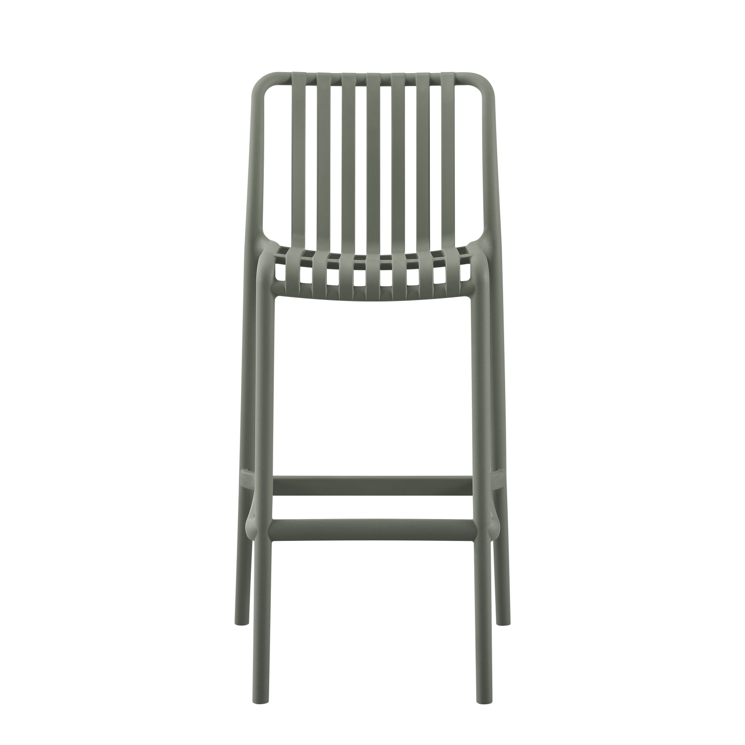 Plastic Bar Stool Deep Green-PP Chair