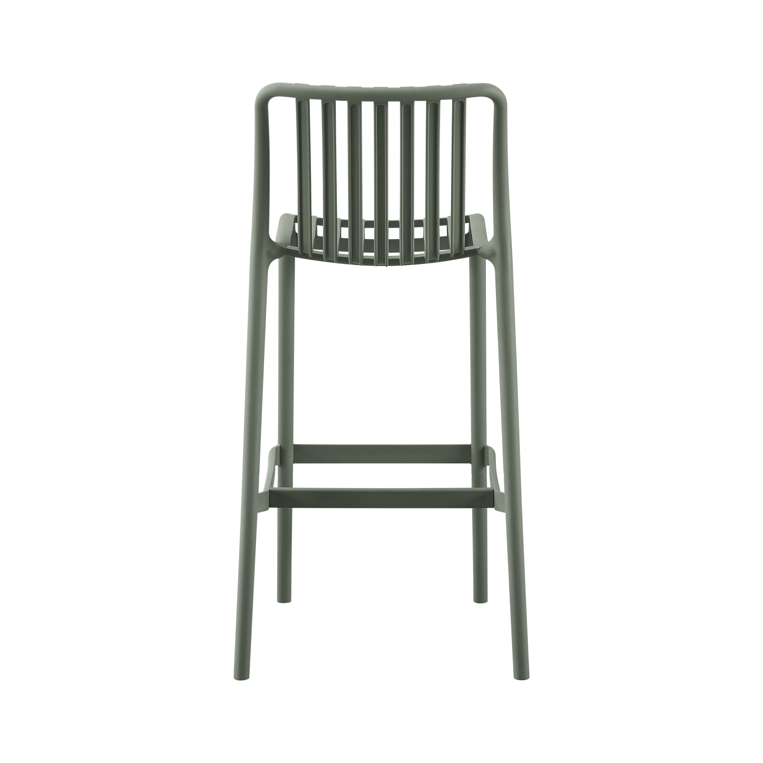 Plastic Bar Stool Deep Green-PP Chair