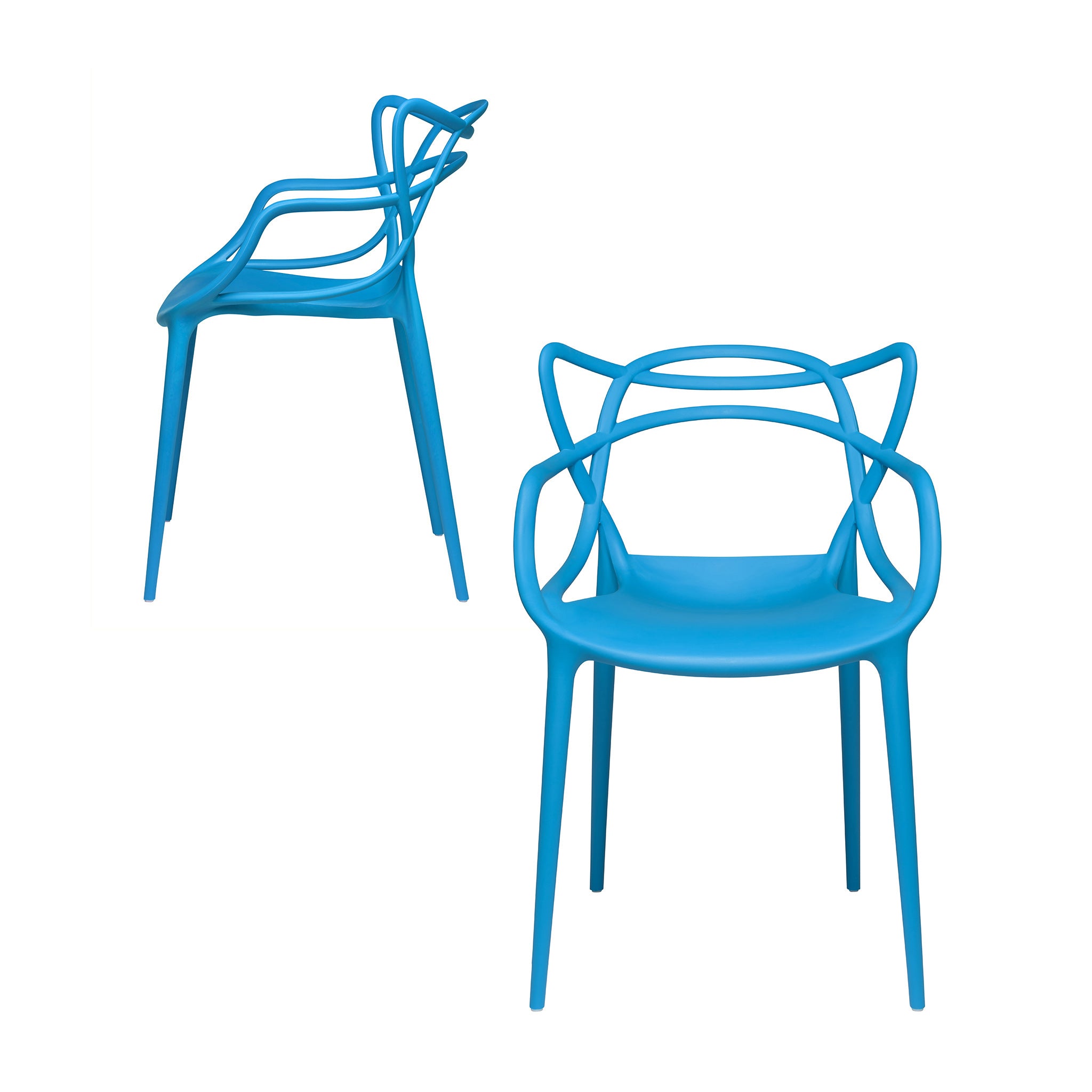 Masters Dining Chair Blue Plastic-PP Chair