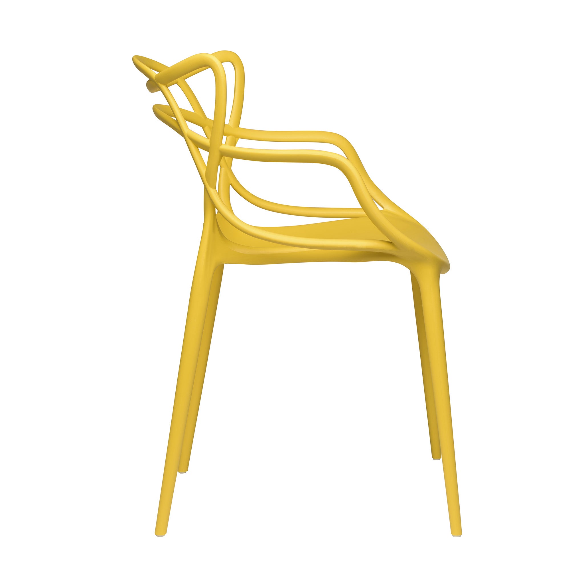 Masters Dining Chair Yellow Plastic-PP Chair