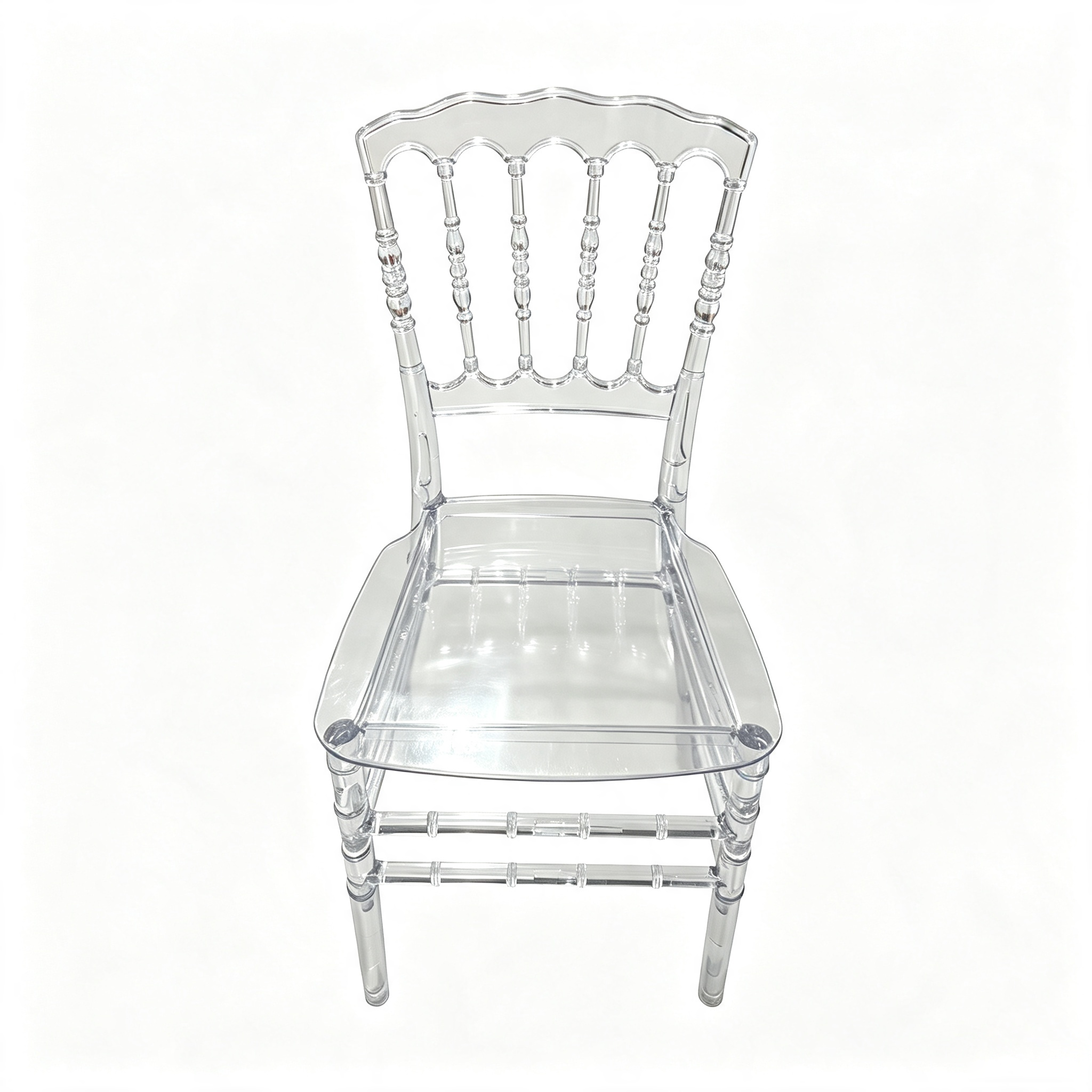 Kids Clear Acrylic Chiavari Chair, Monobloc Transparent Polycarbonate Children Event Chair for Wedding & Banquet