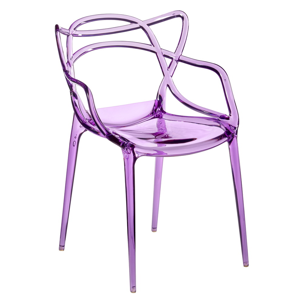 Modern Transparent Acrylic/PC Plastic Dining Armchair - Stackable Ghost Chair for Restaurant, Cafe & Home Use