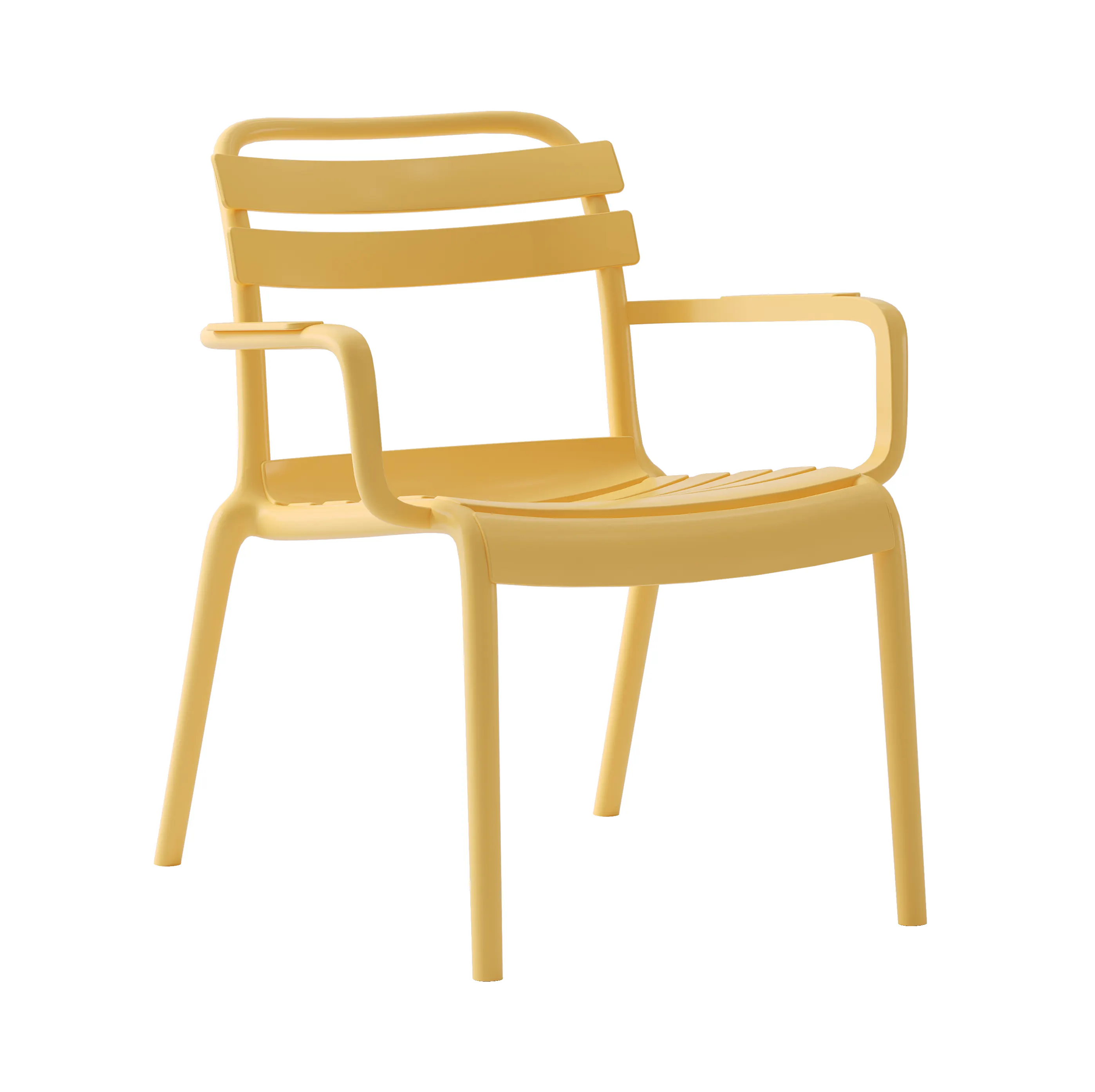 Yellow Plastic Single Lounge Chair-PP Chair
