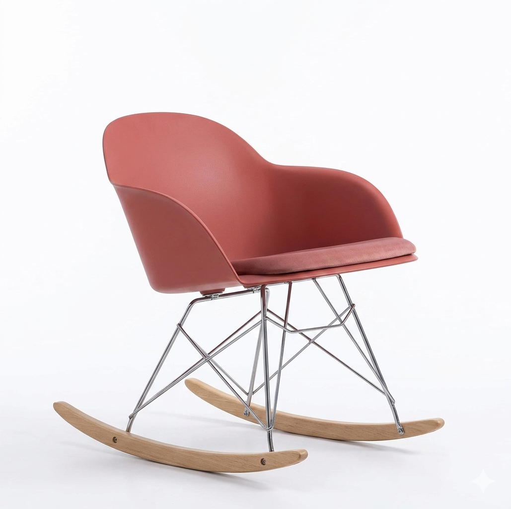 Modern Polypropylene Rocking Chair | PP Lounge Rocking Chair Manufacturer