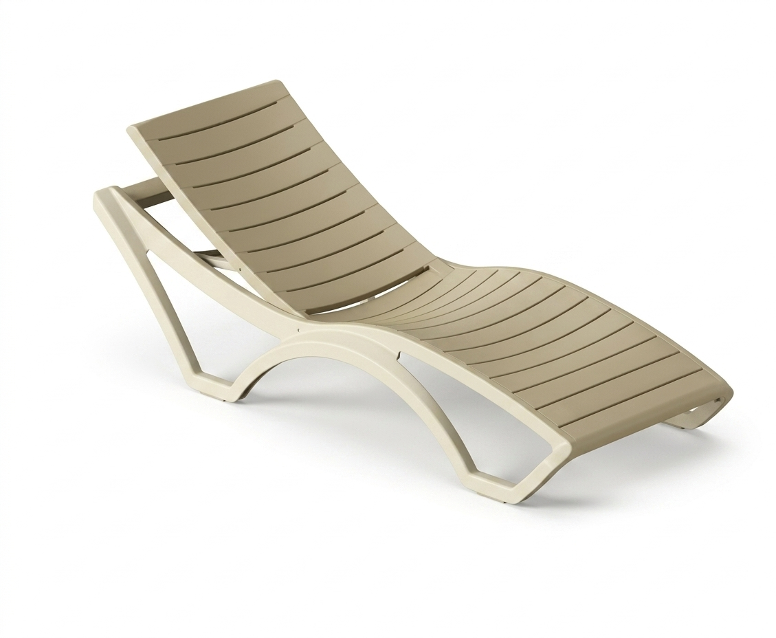 Modern PP Outdoor Sun Lounger | Injection Molded Plastic Chaise Lounge Manufacturer China