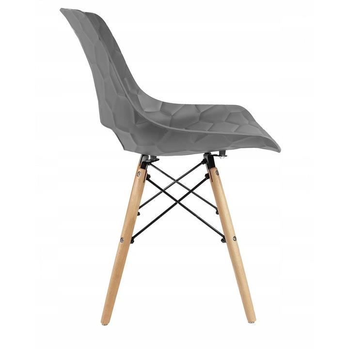 Polypropylene Chair Eiffel Wood Feet-PP Chair