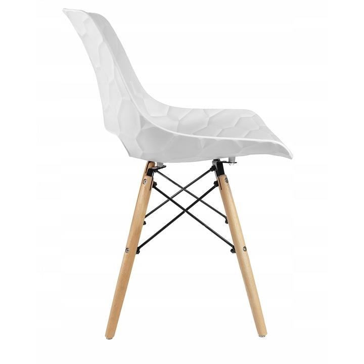 Polypropylene Chair Eiffel Wood Feet-PP Chair