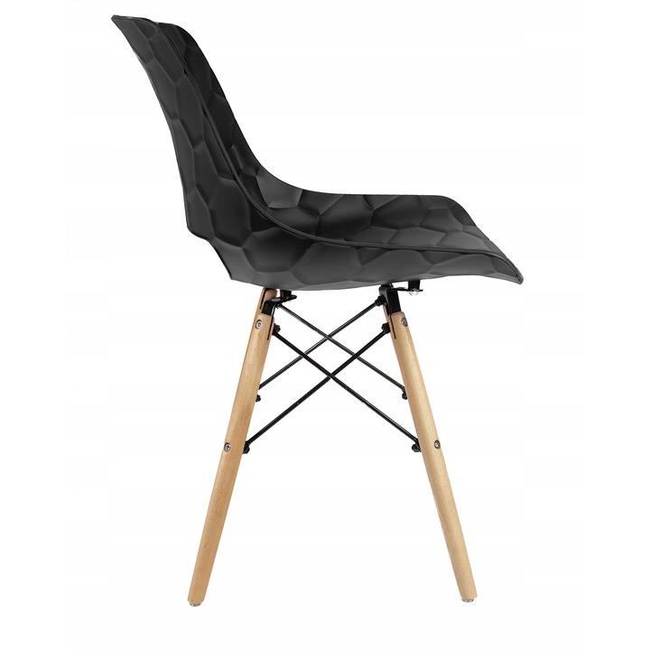 Polypropylene Chair Eiffel Wood Feet-PP Chair