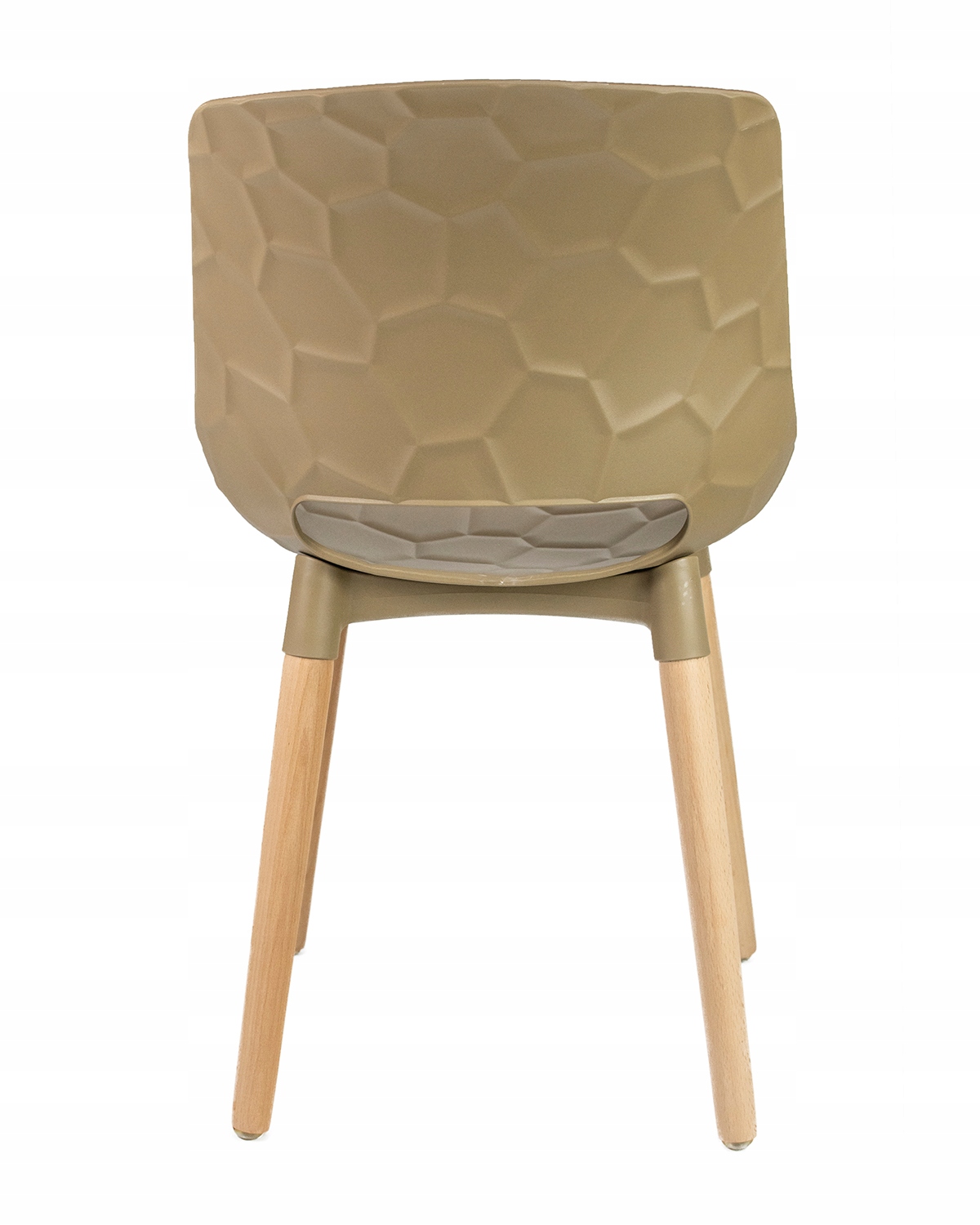 Plastic Kitchen Chair Wooden Legs-PP Chair