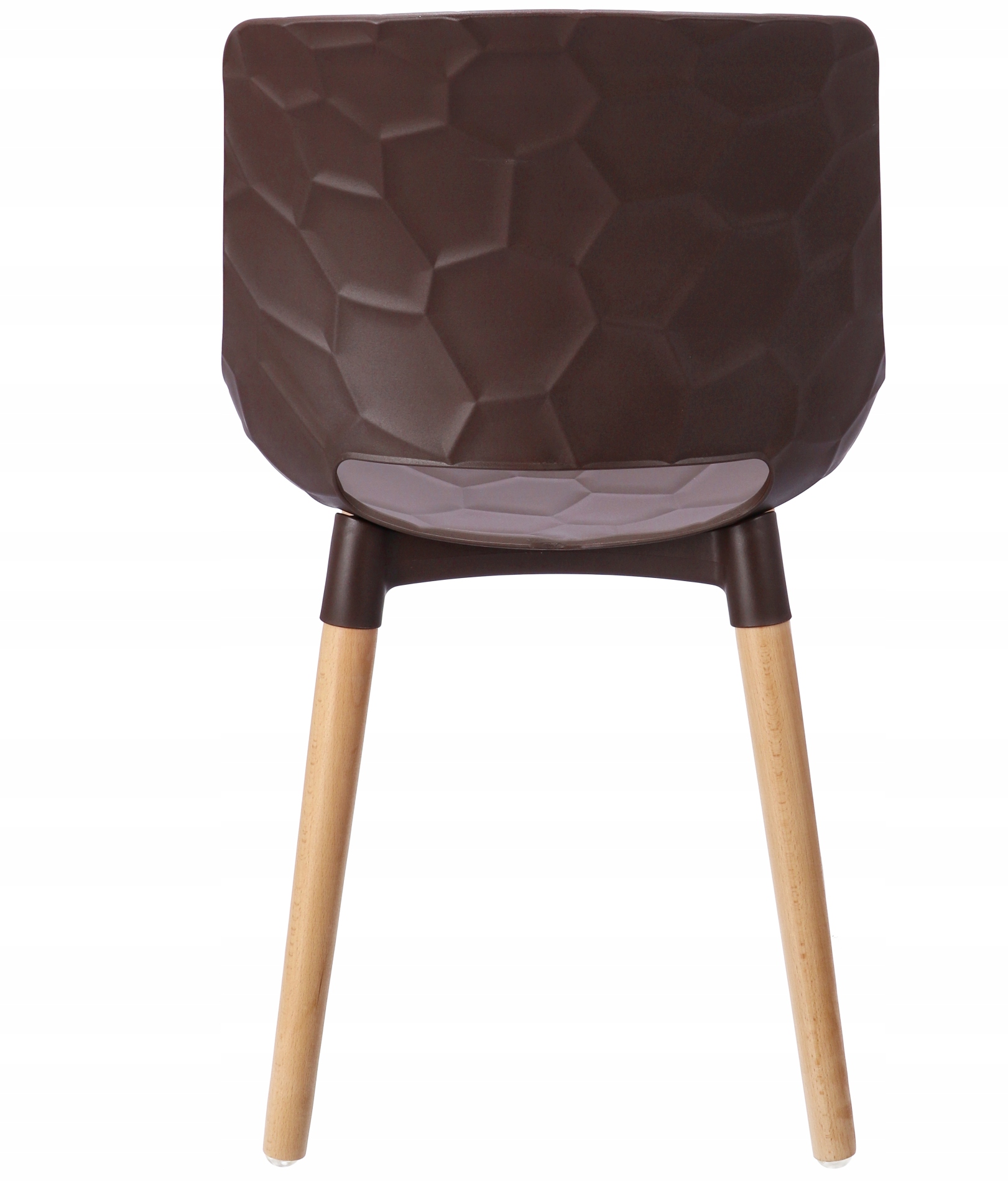 Plastic Kitchen Chair Wooden Legs-PP Chair