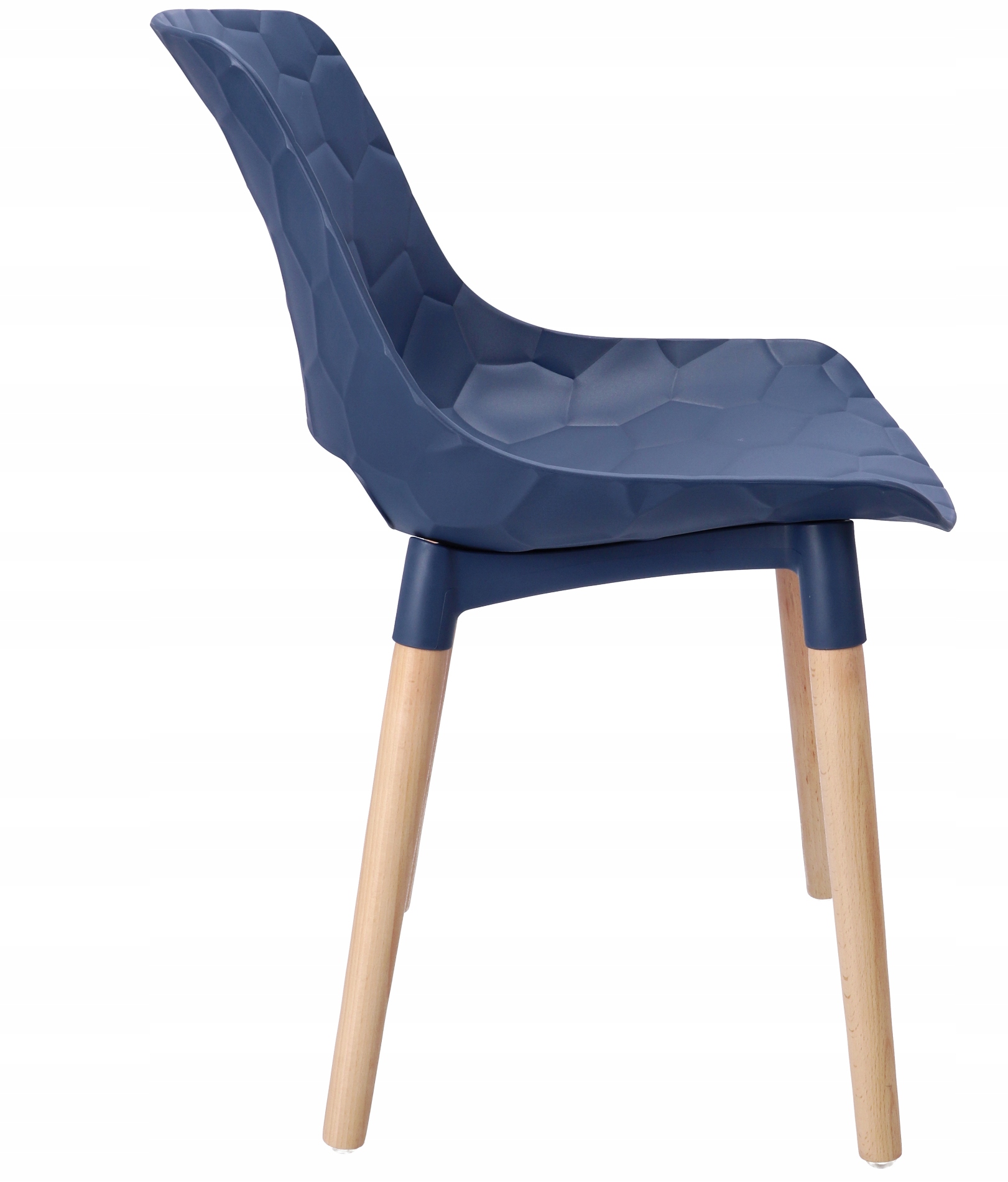 Plastic Kitchen Chair Wooden Legs-PP Chair