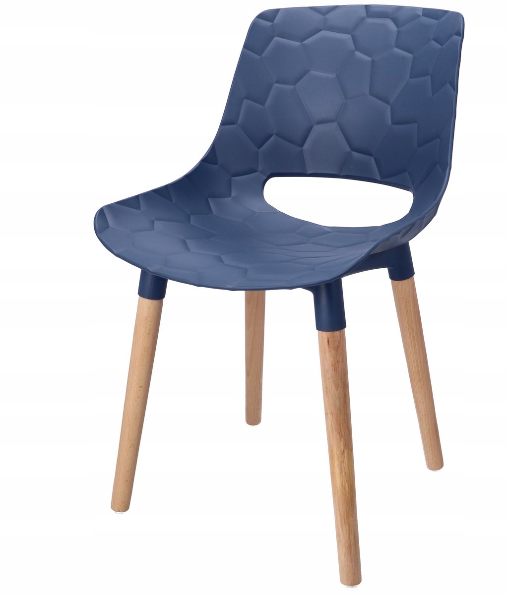 Plastic Kitchen Chair Wooden Legs-PP Chair