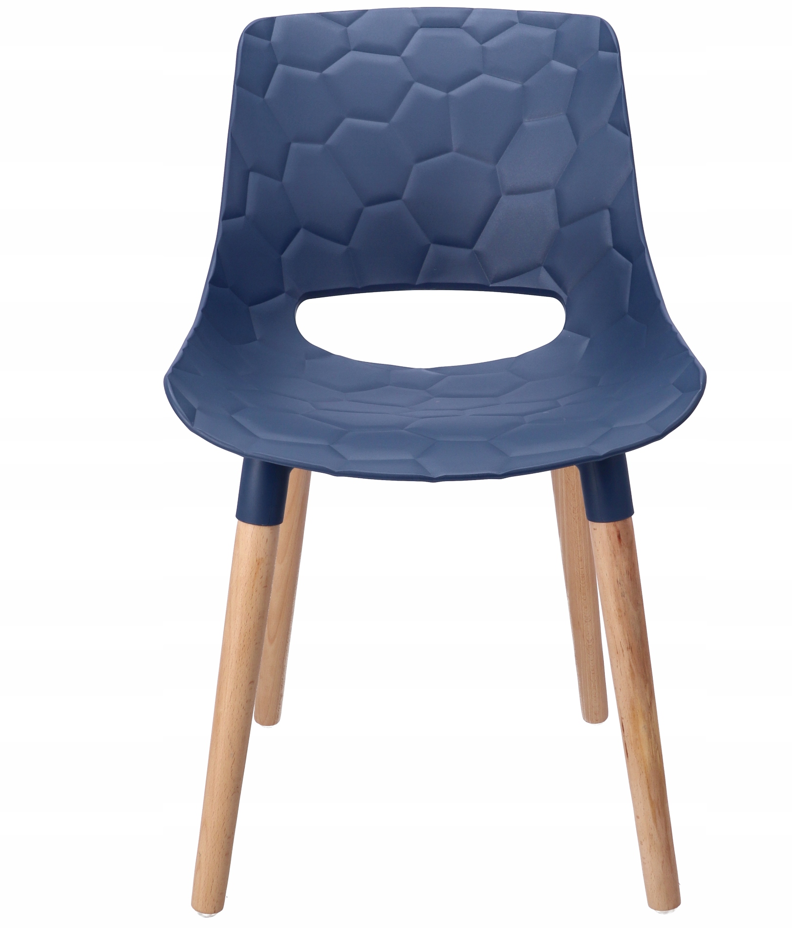 Plastic Kitchen Chair Wooden Legs-PP Chair
