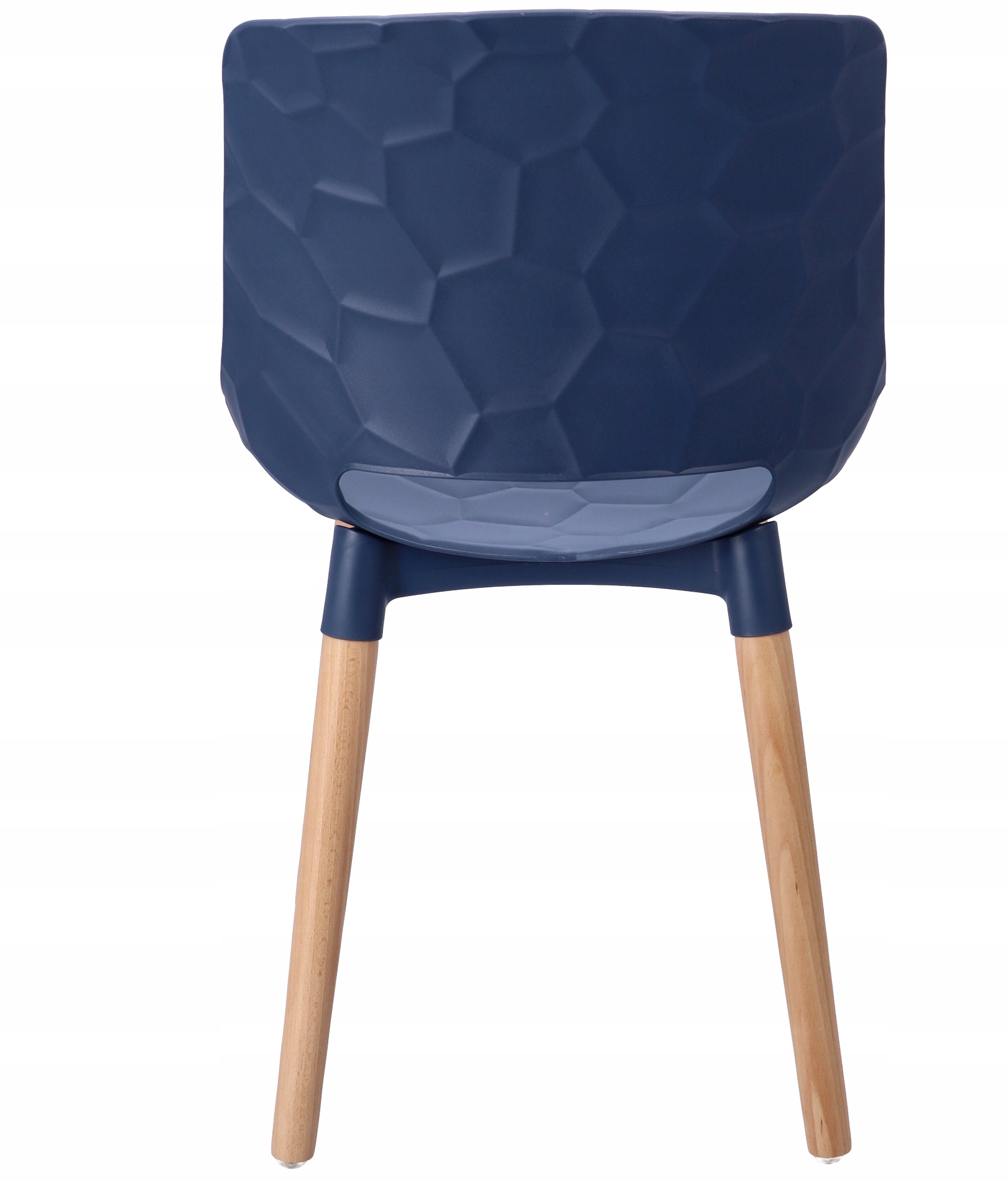 Plastic Kitchen Chair Wooden Legs-PP Chair