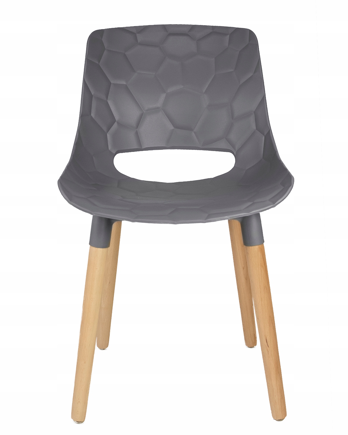 Plastic Kitchen Chair Wooden Legs-PP Chair