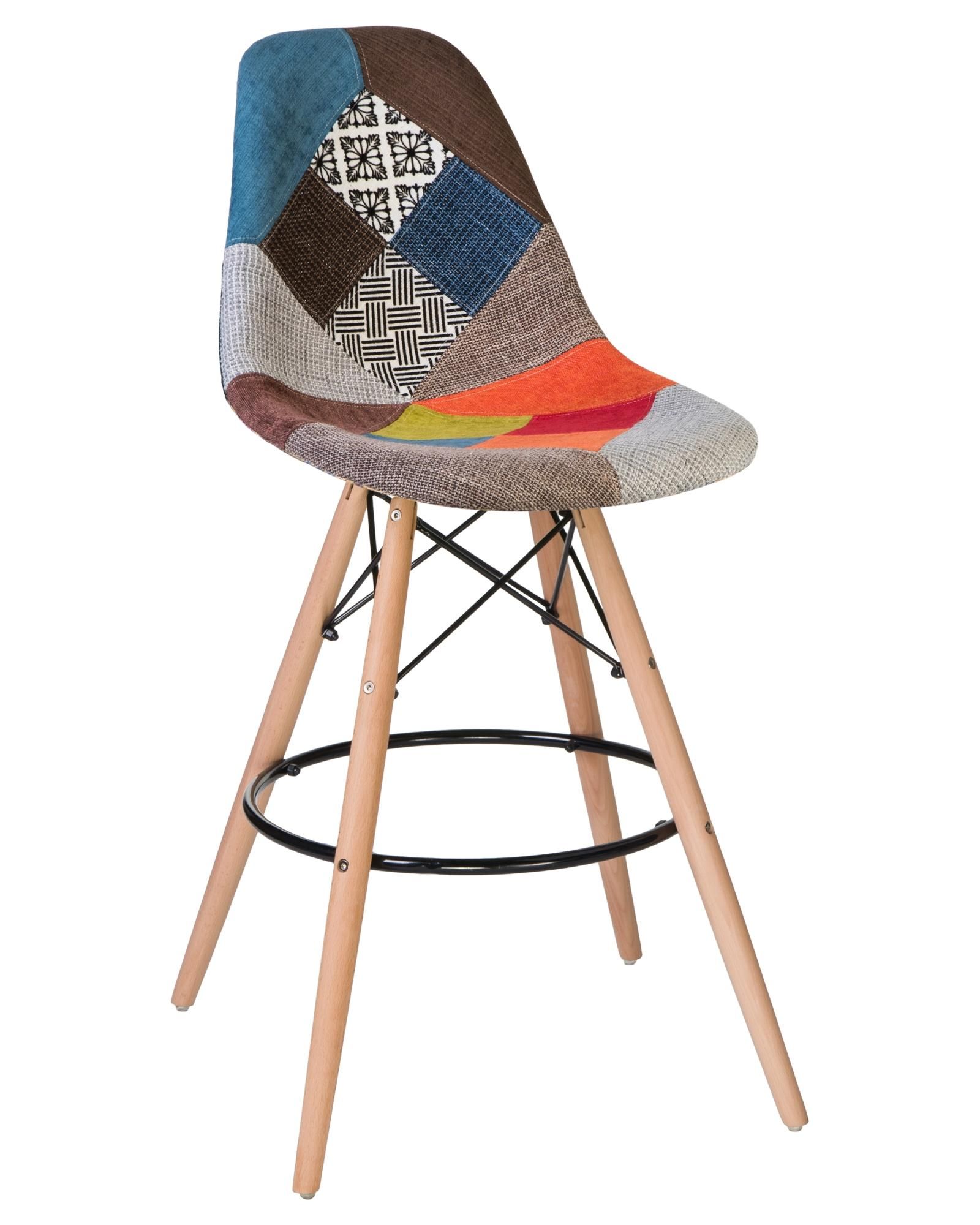 Eames DSW Style Patchwork Bar Stool-PP Chair