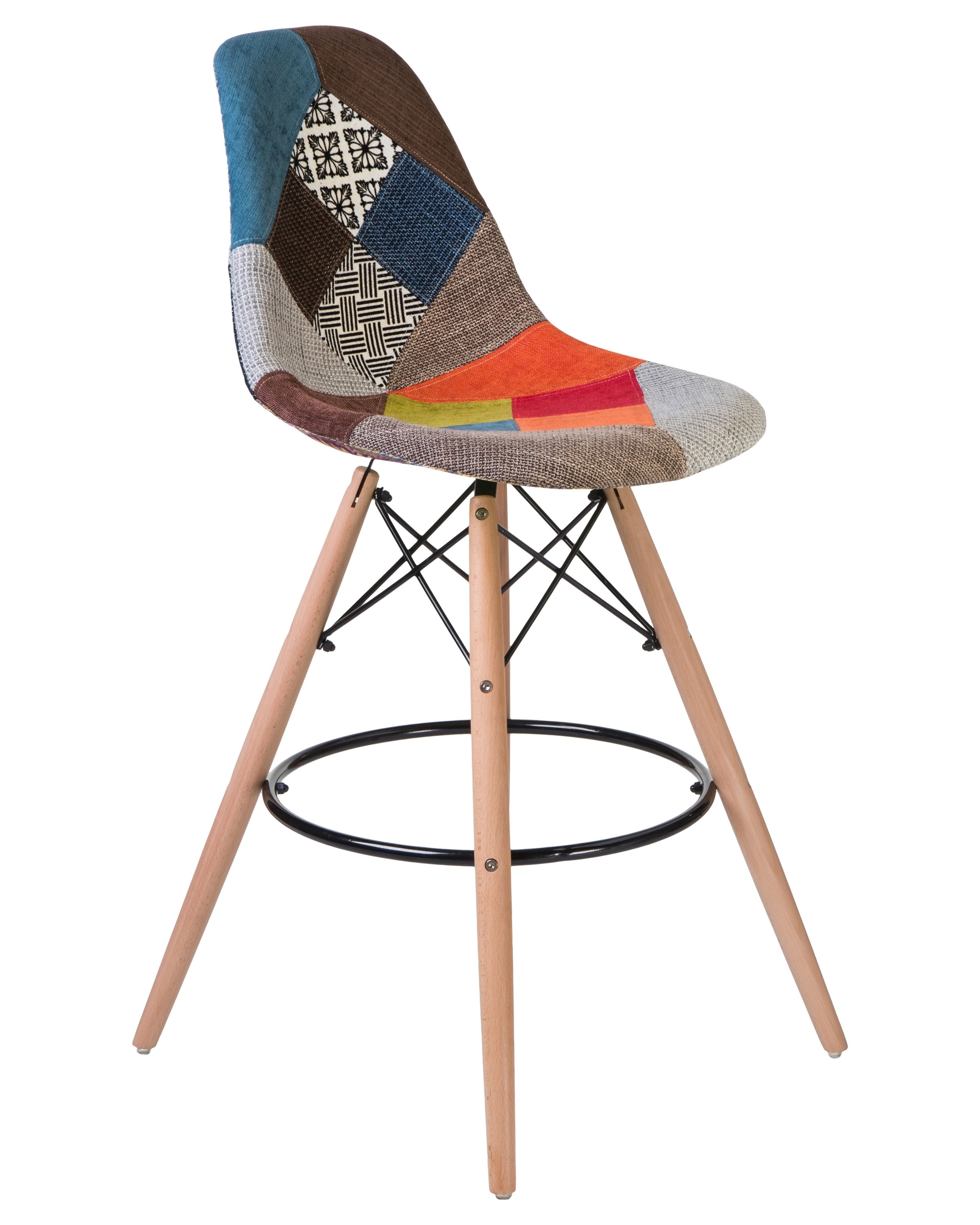 Eames DSW Style Patchwork Bar Stool-PP Chair