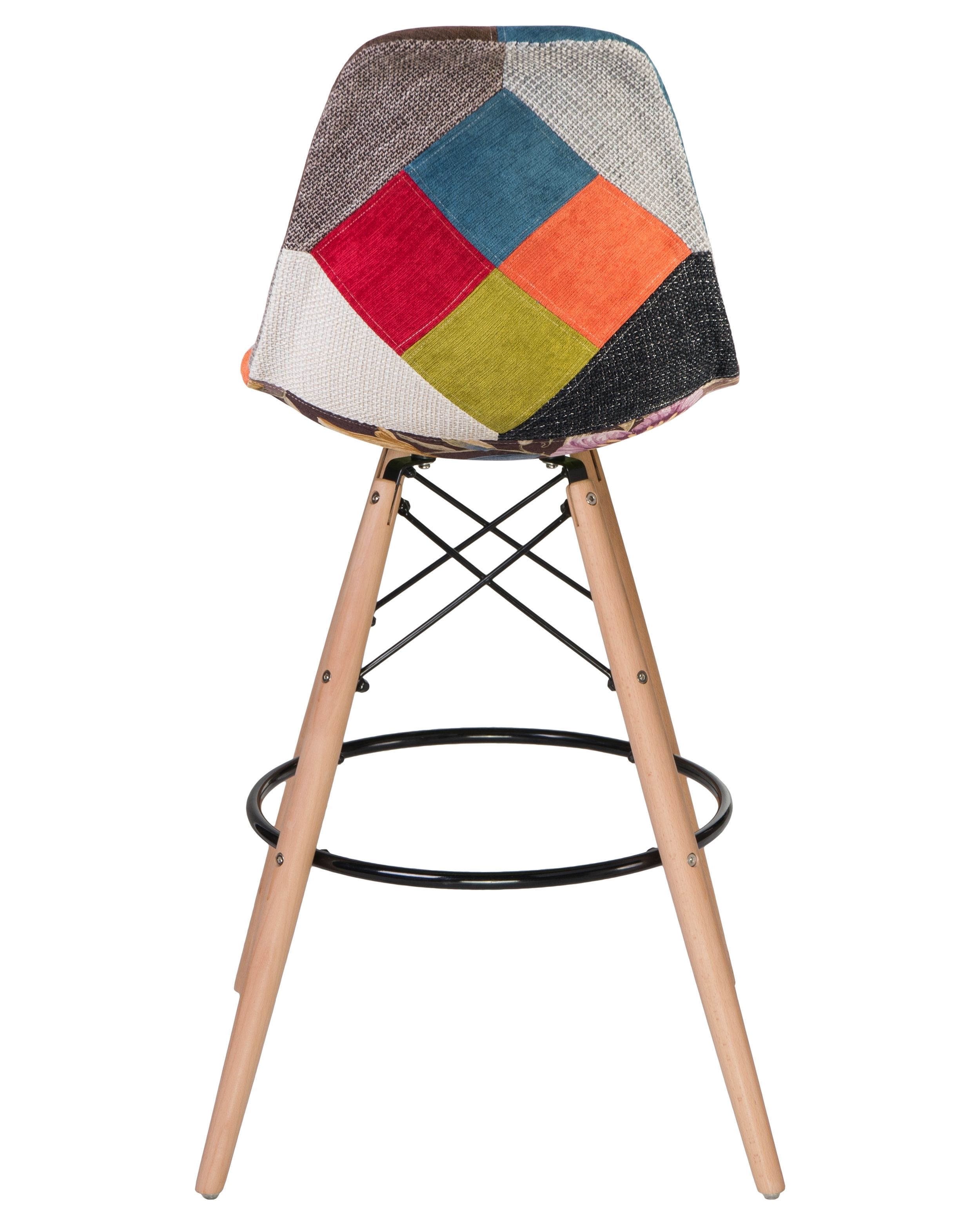 Eames DSW Style Patchwork Bar Stool-PP Chair