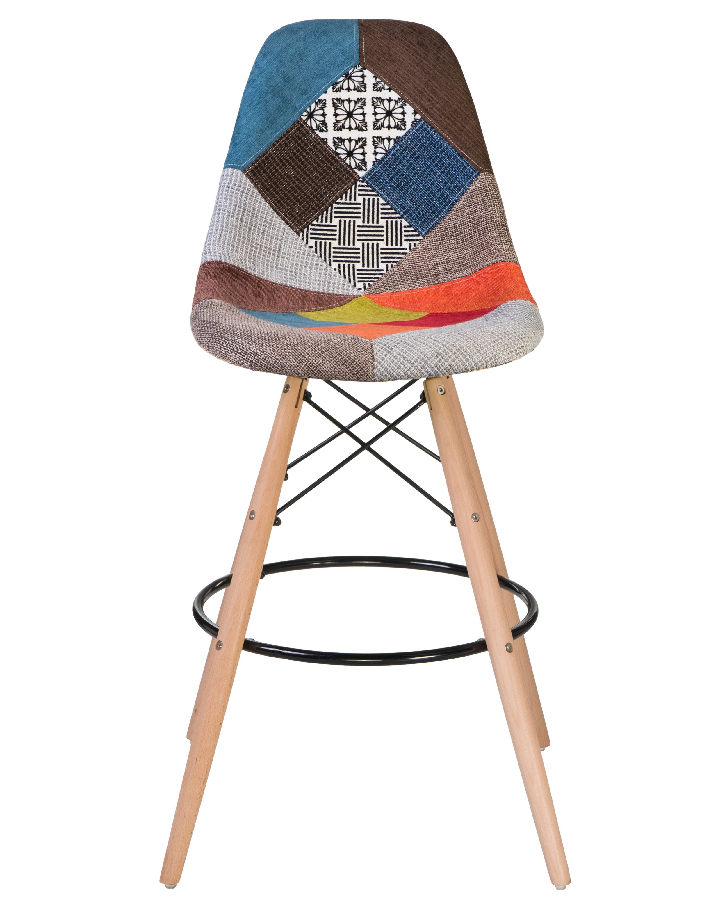 Eames DSW Style Patchwork Bar Stool-PP Chair