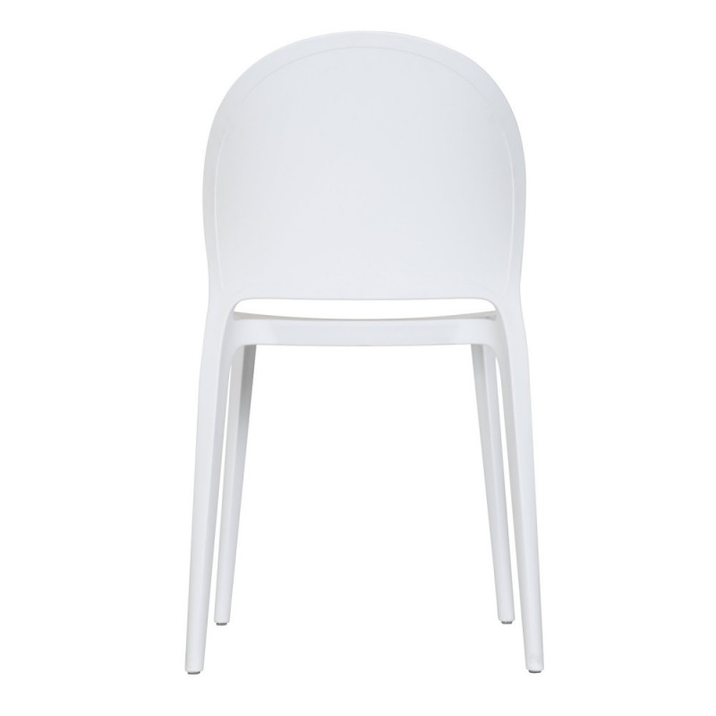 Polypropylene Outdoor Chair In White-PP Chair