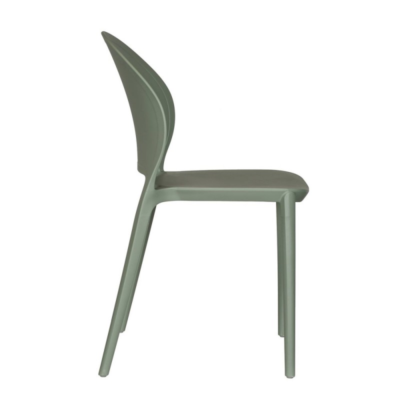 Polypropylene Outdoor Chair In Green-PP Chair