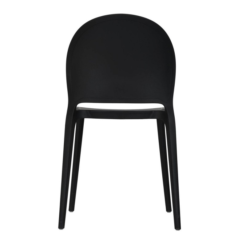 Polypropylene Outdoor Chair In Black-PP Chair