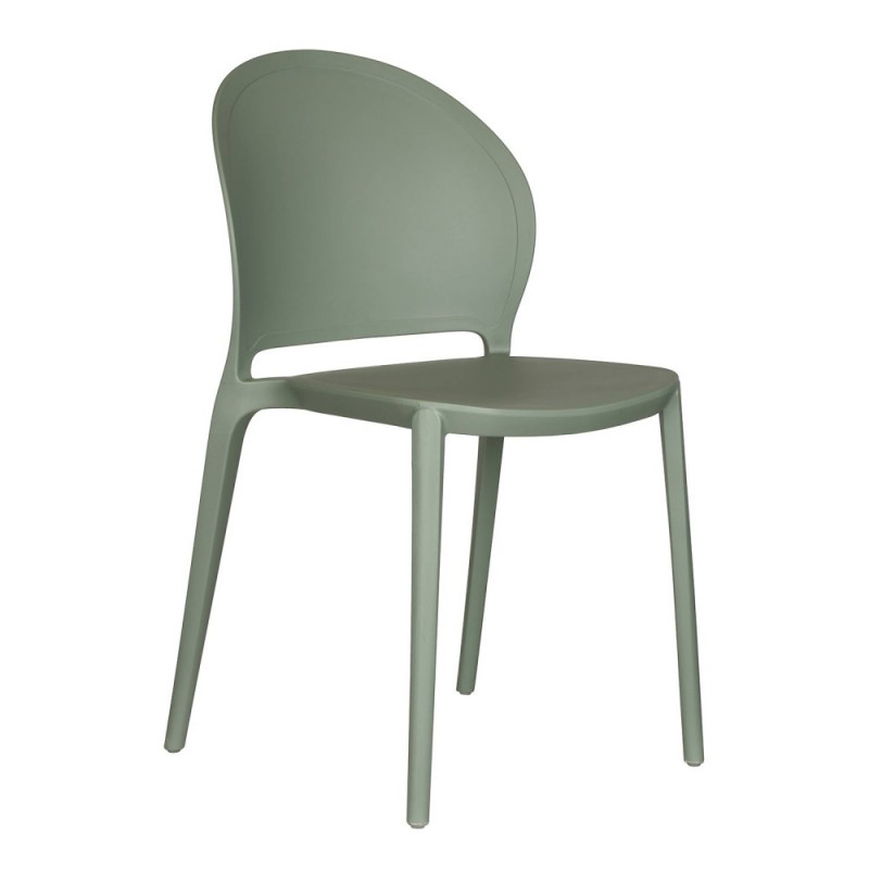 Polypropylene Outdoor Chair In Green-PP Chair