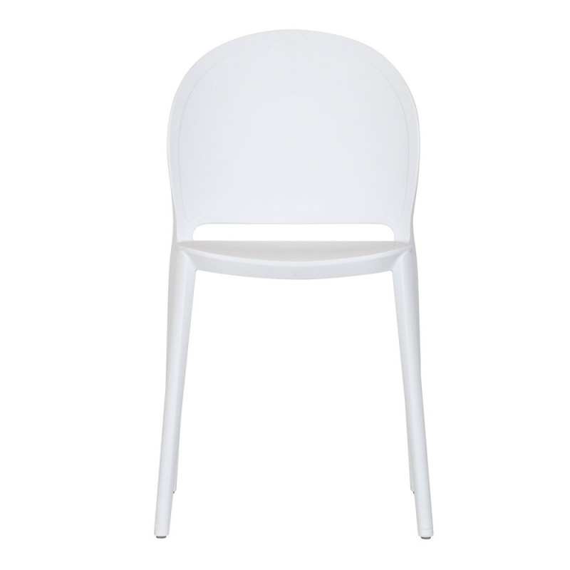 Polypropylene Outdoor Chair In White-PP Chair