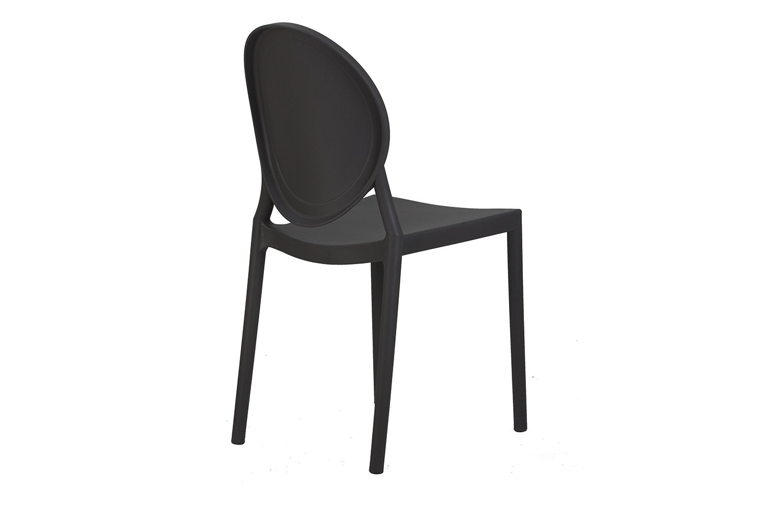 Plastic Outdoor Chair In Black-PP Chair