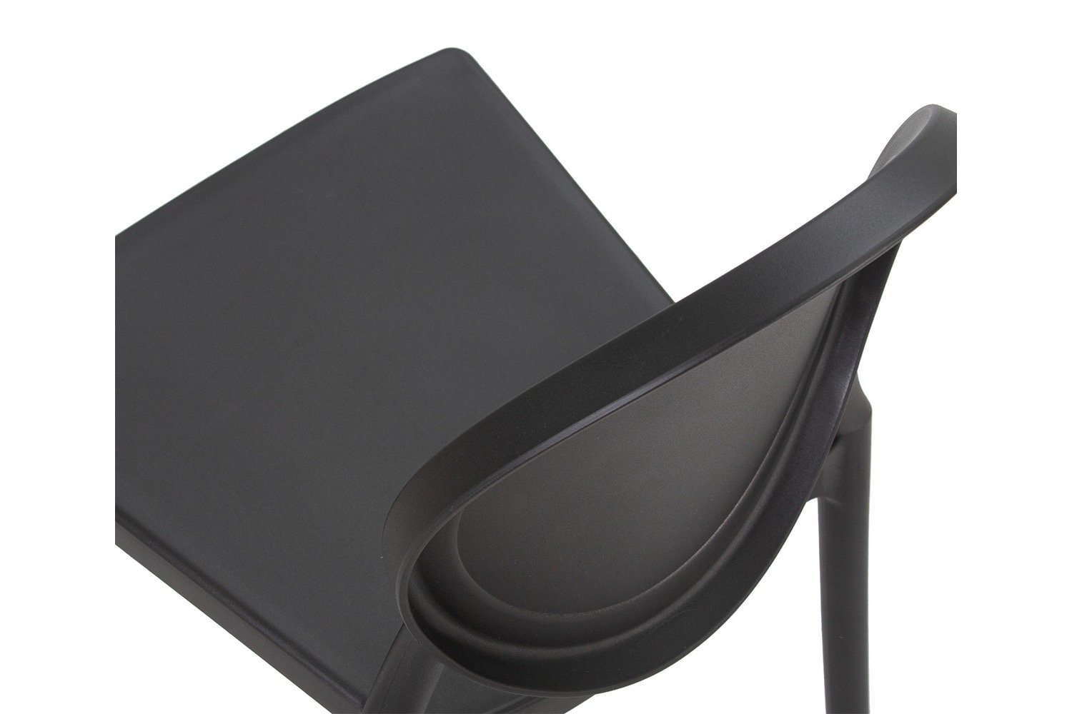 Plastic Outdoor Chair In Black-PP Chair
