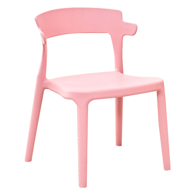 Kids PP Plastic Chair, Monoblock Injection‑Moulded Cute Animal‑Ear Shaped Backrest Children Dining Chair