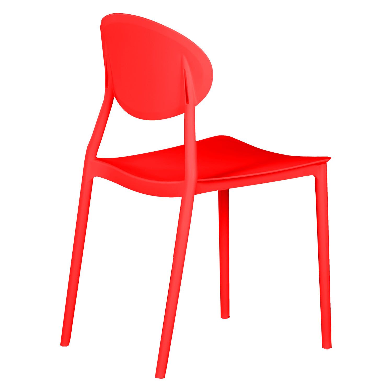 Affordable plastic chair red-PP Chair