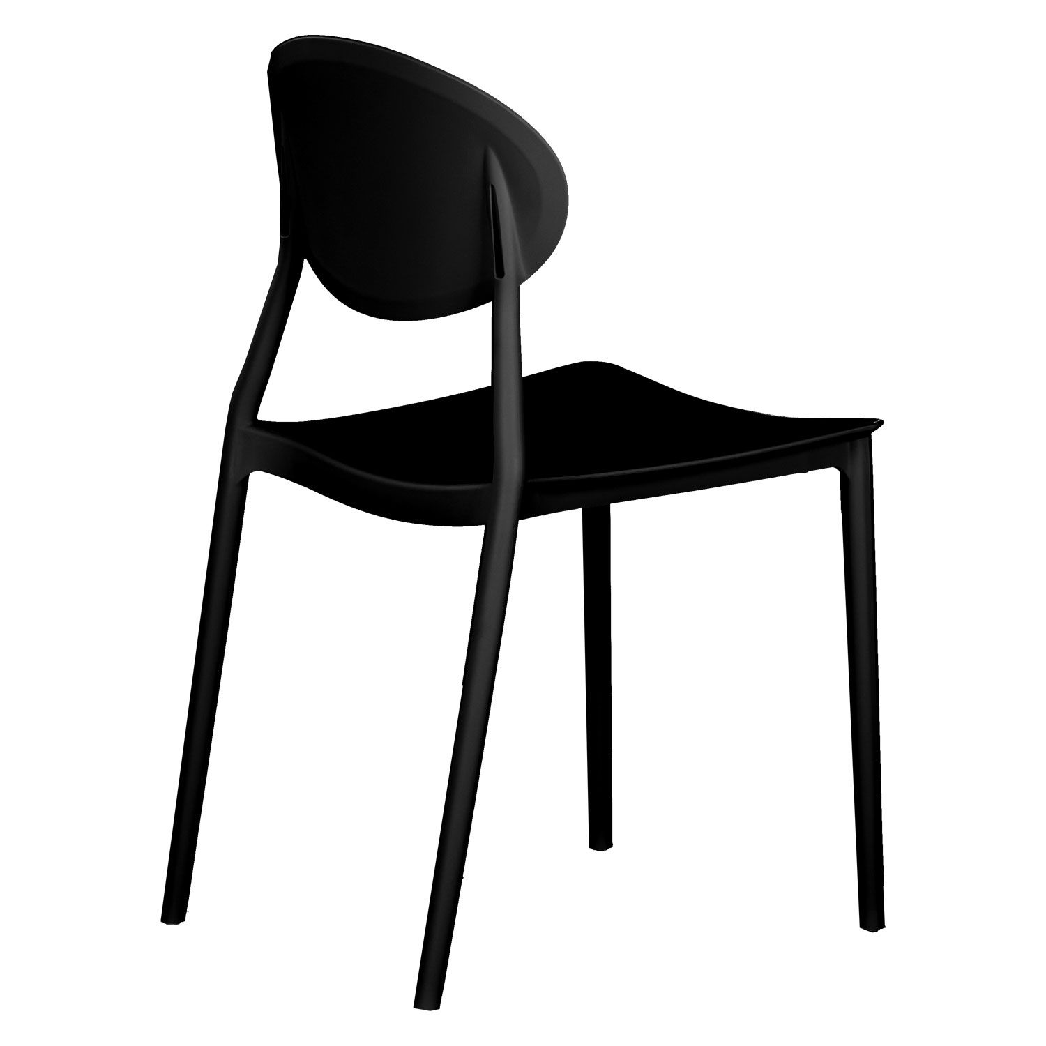 Affordable plastic chair black-PP Chair