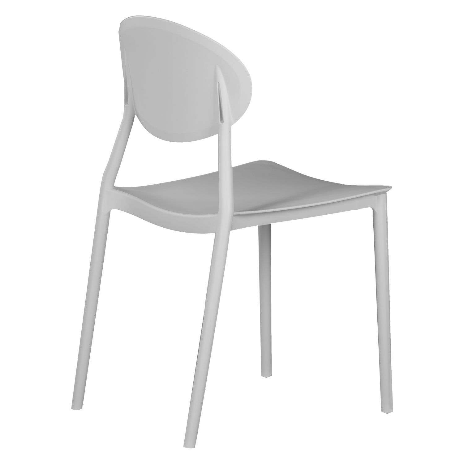 Affordable plastic chair warm grey-PP Chair