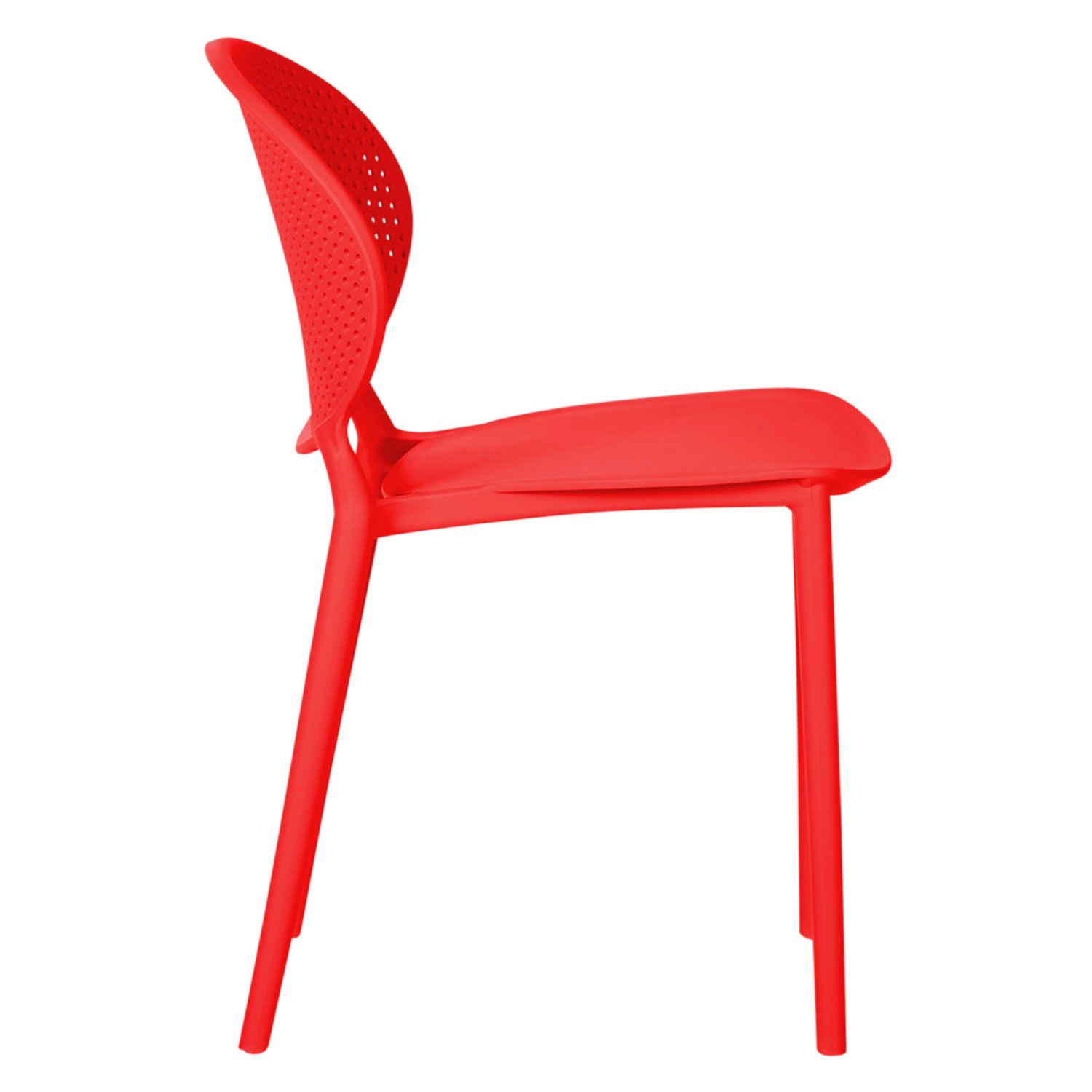 Red Plastic Chair-PP Chair