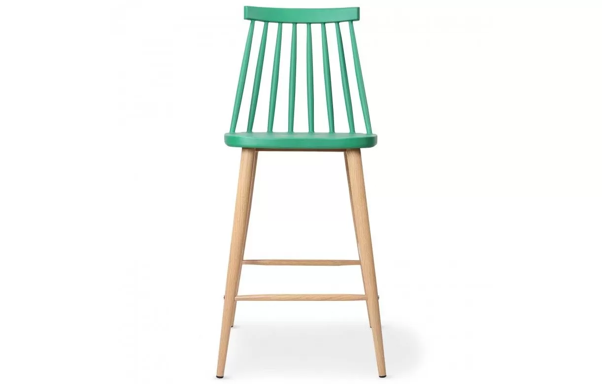 Windsor Stool Counter Height In Green-PP Chair