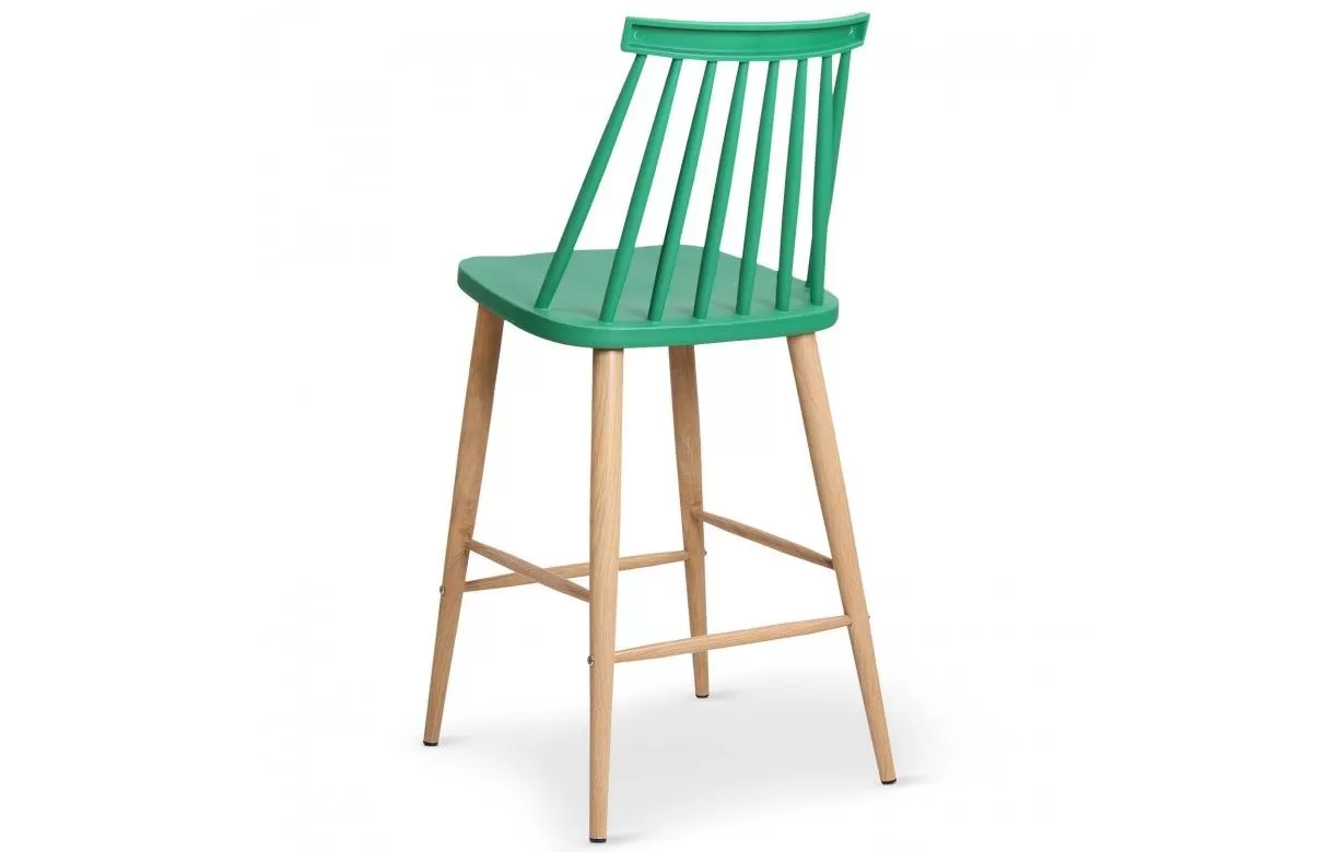 Windsor Stool Counter Height In Green-PP Chair