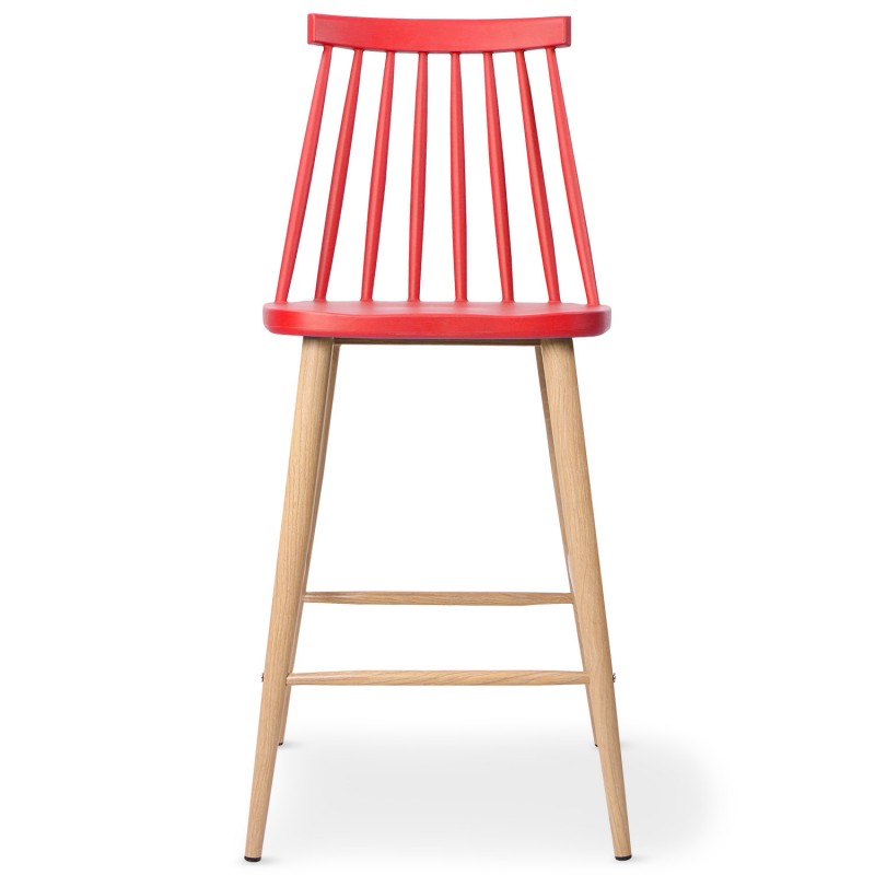 Windsor Stool Counter Height In Red-PP Chair