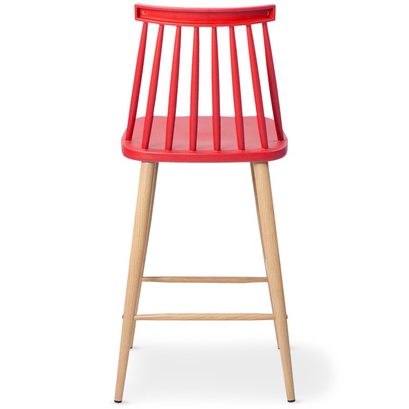 Windsor Stool Counter Height In Red-PP Chair