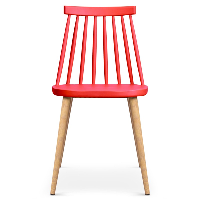Windsor Dining Side Chair Red-PP Chair