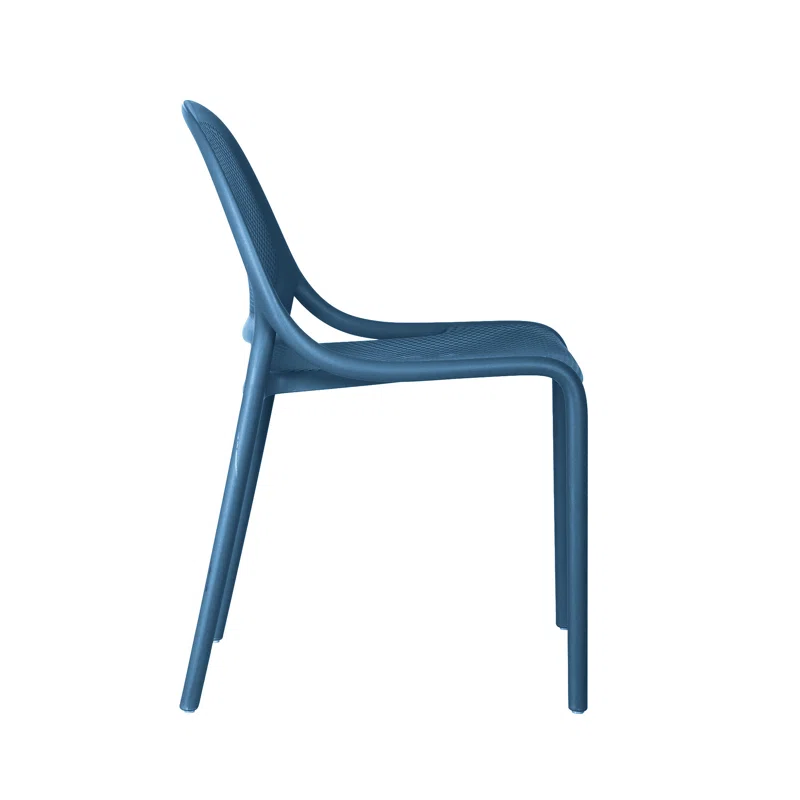 Cheap Plastic Chair In Navy Blue