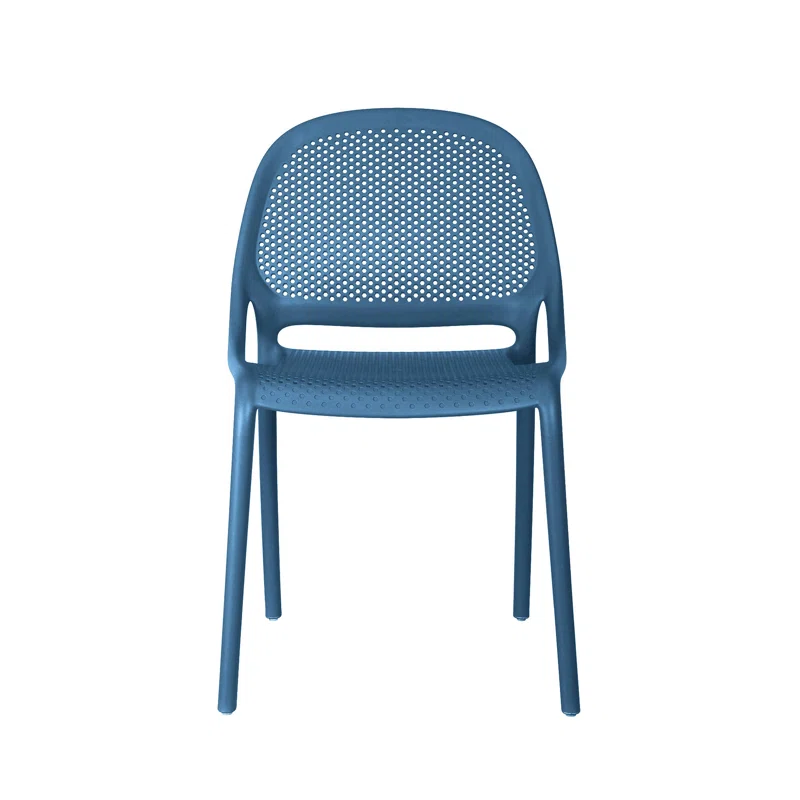 Cheap Plastic Chair In Navy Blue