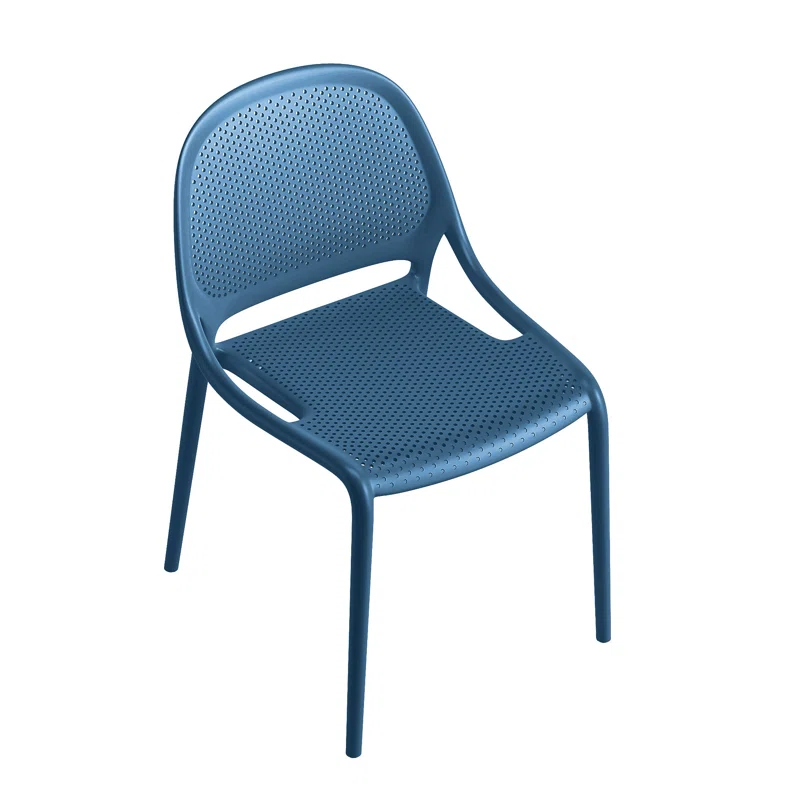 Cheap Plastic Chair In Navy Blue