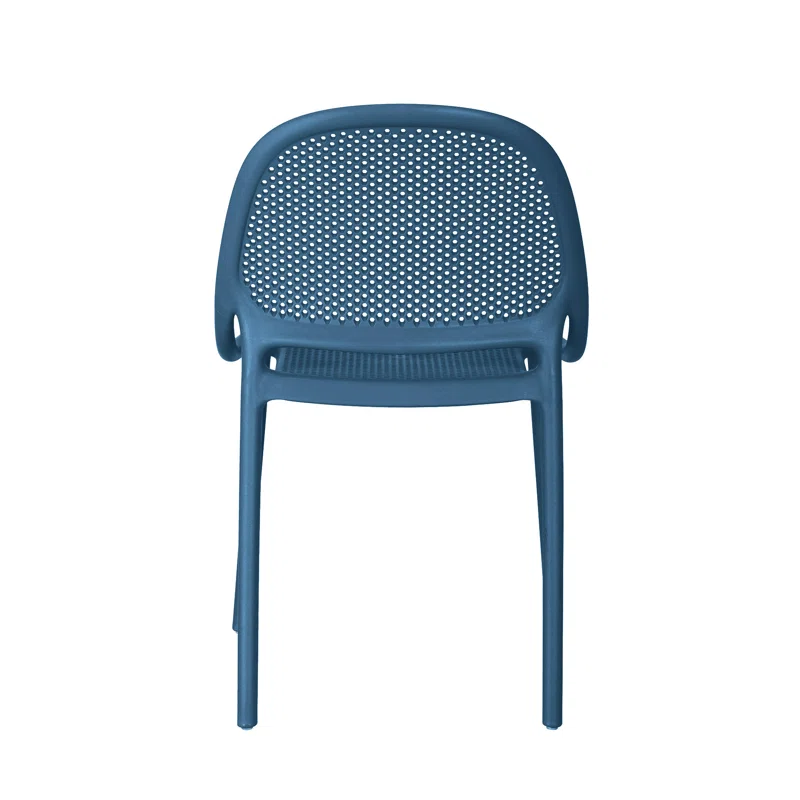 Cheap Plastic Chair In Navy Blue