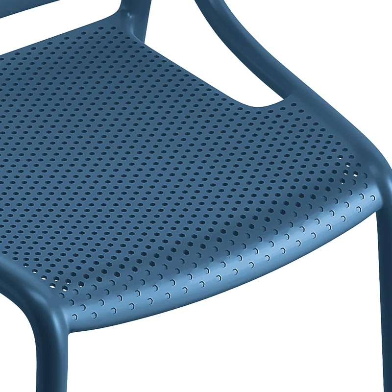 Cheap Plastic Chair In Navy Blue