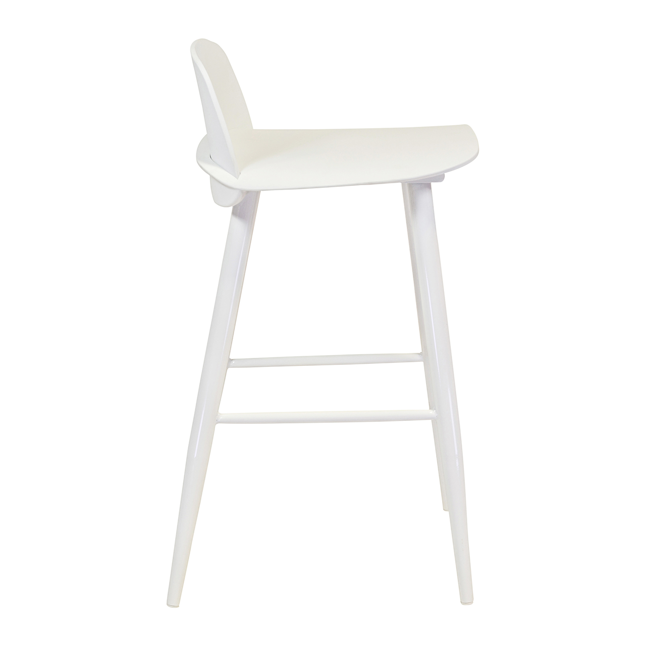 Nerd Bar Stool Counter Height White-PP Chair